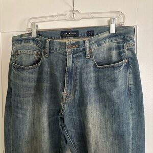 Men’s Lucky Jeans 410 Athletic Slim 32/30, whiskering medium wash Candiani denim